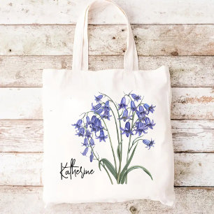 Custom Floral Bag, Birthday Gift for Women & Girls Tote Bag