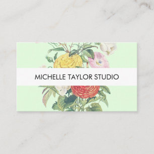 Custom Floral Botanical Business Card