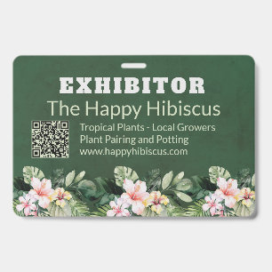 Custom Floral Business  Badge