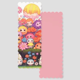 Custom floral, colorful, cute bookmarks