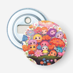 Custom floral, colorful, cute bottle opener