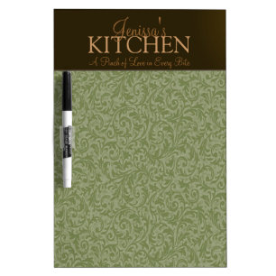 Custom Floral Dry Erase Board
