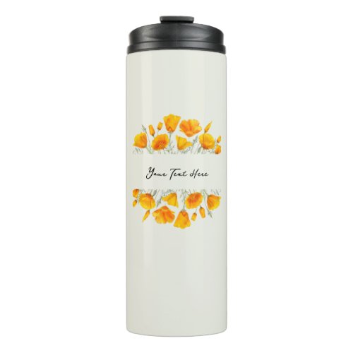 Custom   Floral Elegance Poppy Bliss Tumbler