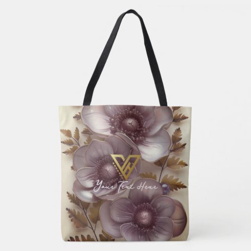 Custom  Floral Elegance Tote Bag