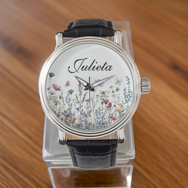 Custom Floral eWatch, Gift for Her, Mom, Women Watch (floral smartwatch band, graduation gift for her, Christmas gift for women, birthday present for mom)