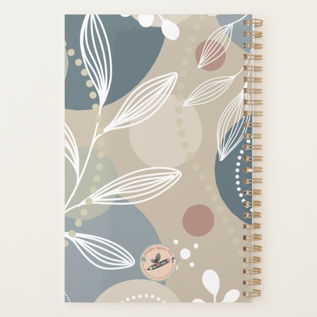 Custom Floral Faith – Personalized Scripture Planner (Back)