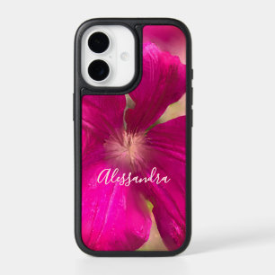 Custom Floral Hot Pink Botanical Watercolor Flower iPhone 17 Case