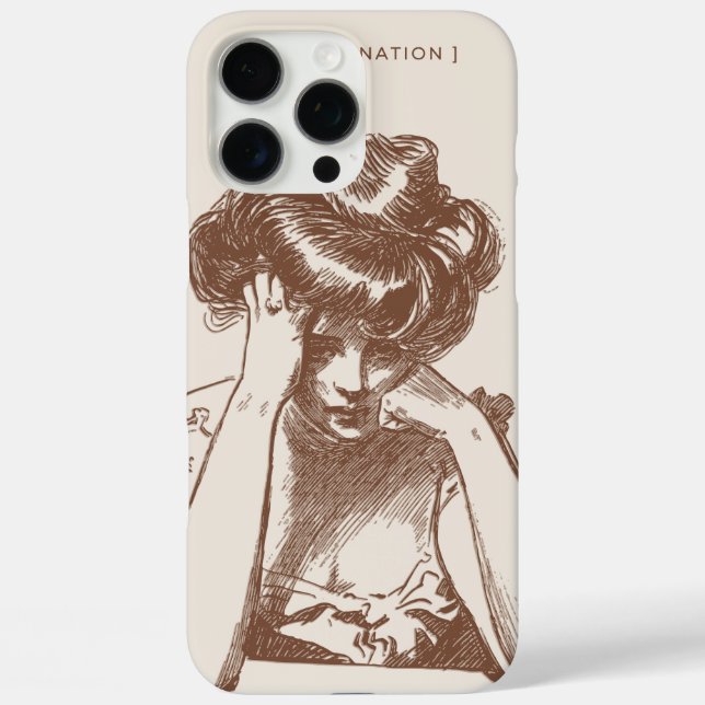 “Custom Floral iPhone 16 Pro Max Case - Elegant Pi (Back)