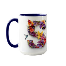 Custom Floral Letter S