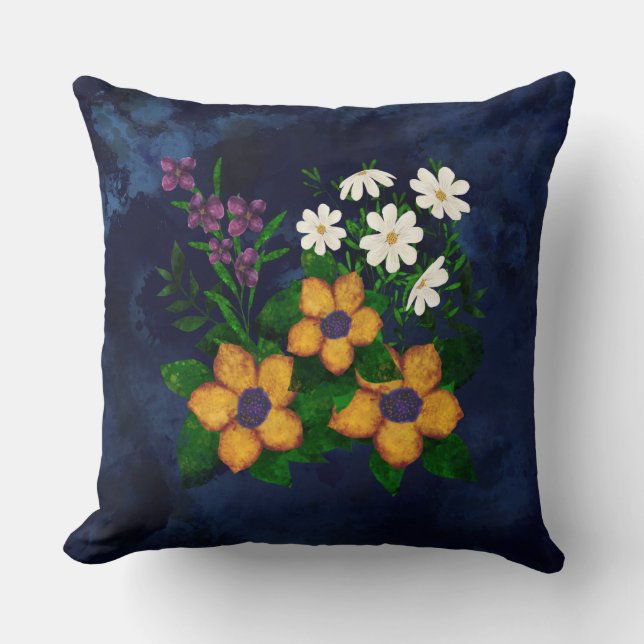 Custom Floral Mom Pillow (Front)