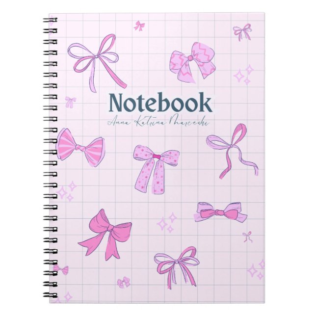 custom floral notebook/ flowers  notebook (Front)