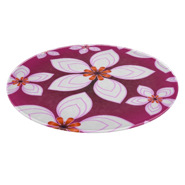 Custom floral pattern gift cutting board (Corner)