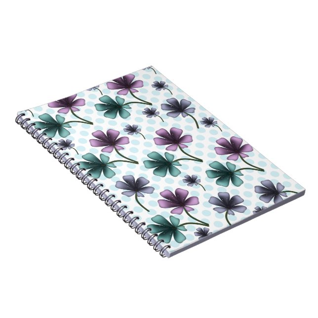 Custom floral pattern gift iPhone / iPad case Notebook (Right Side)