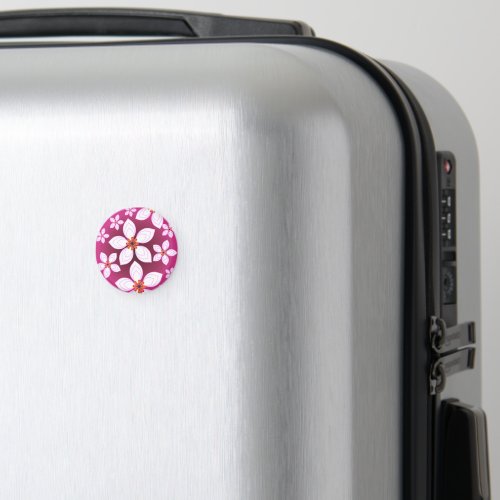 Custom floral pattern gift magnet