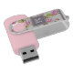 Custom Floral Pattern Old Roses Monogram USB Flash Drive | Zazzle