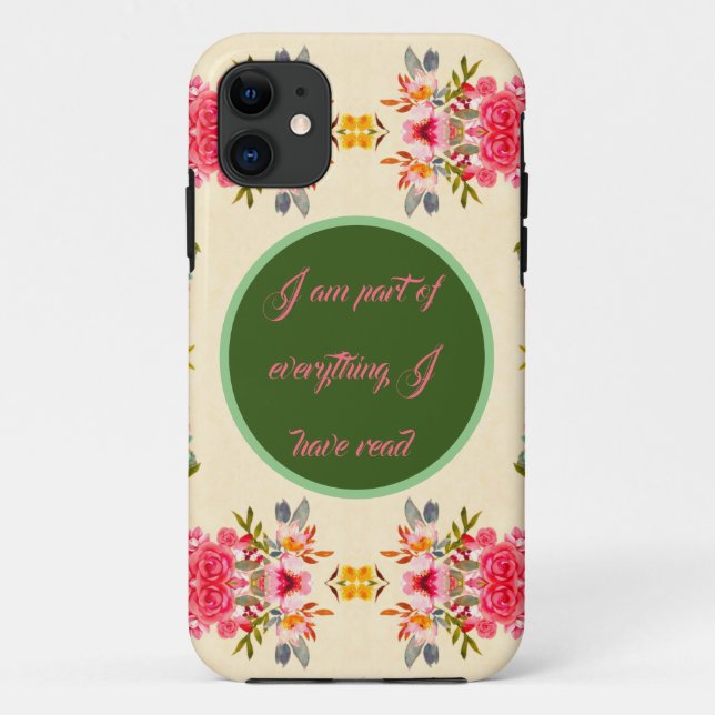 Custom Floral Phone Case (Back)