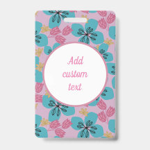 Custom floral pink name mother