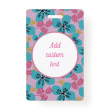 Custom floral pink name mother