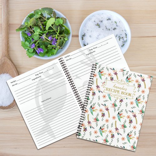 Custom Floral Recipe Book 
