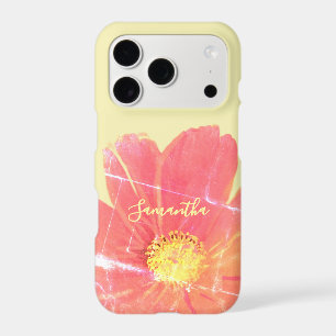 Custom Floral Retro Watercolor Wildflower Yellow iPhone 17 Pro Case