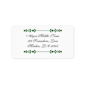 Custom Floral Return Address Labels | Personalized