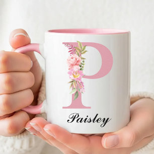 Custom Floral Roses Mug Baby Shower Gift for Mom