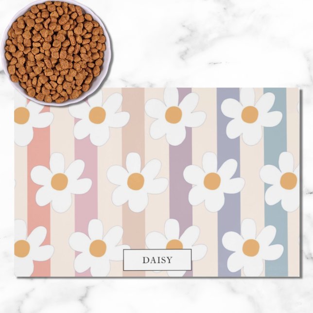 Custom Floral Striped Placemat (Creator Uploaded)