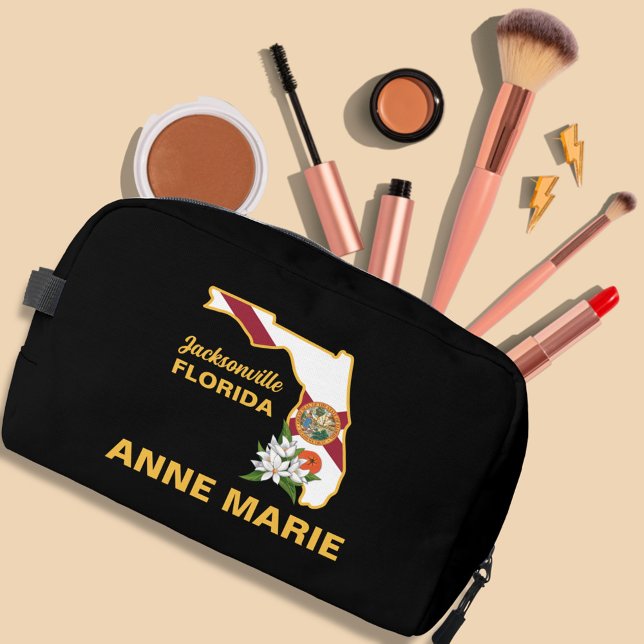 Custom Florida Flag State Flower Orange Blossom Dopp Kit (Creator Uploaded)