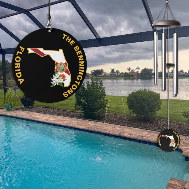 Custom Florida Flag State Flower Orange Blossom Wind Chime (Creator Uploaded)