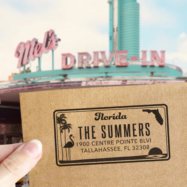Custom Florida License Plate Return Address Stamp (Creator Uploaded)