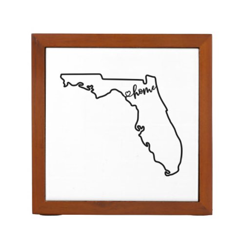 Custom Florida State US Outline Home Art Desk Organizer