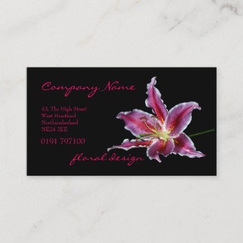 Custom Florist Business Card by moonlake at Zazzle