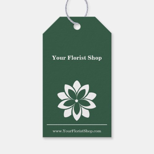 Custom Florist Logo and QR Code Flower Care Tag