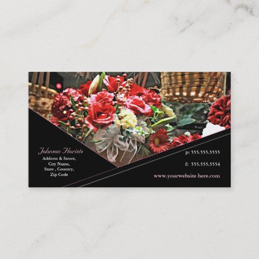 Customizable Custom Florist / Other Business Card
