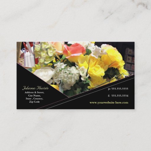 Customizable Custom Florist / Other Business Card