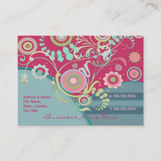 Customizable Custom Florist / Other Business Card