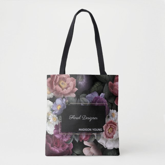 Custom Florist Shop Tote Bag (Front)