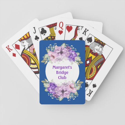 Custom Flower Bouquet  Playing Cards