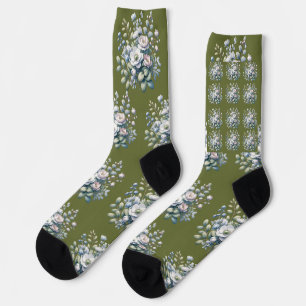 Custom flower design  socks