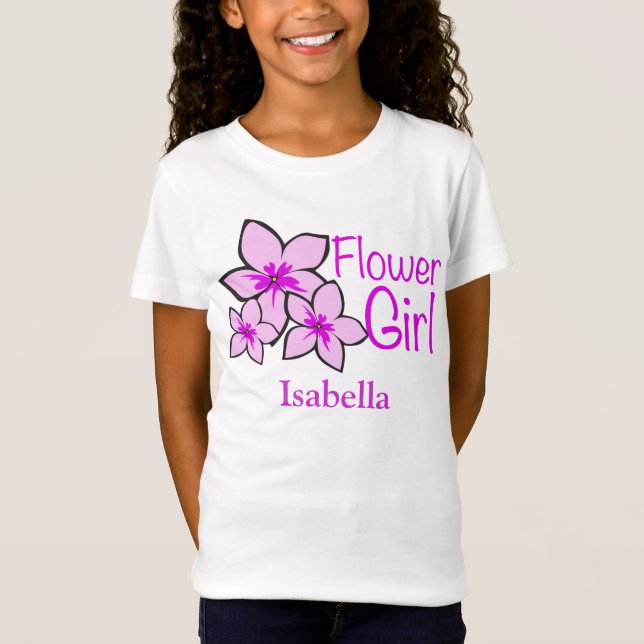 Custom Flower Girl T-Shirt (Front)
