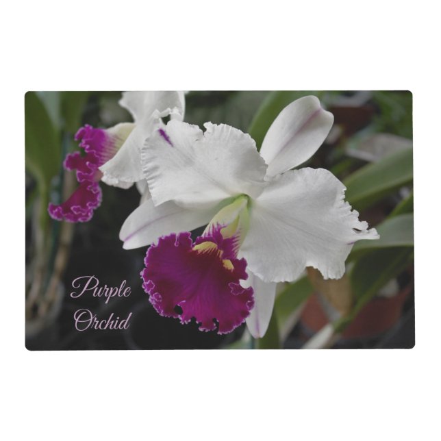 Custom Flower Laminated Placemat (Back)
