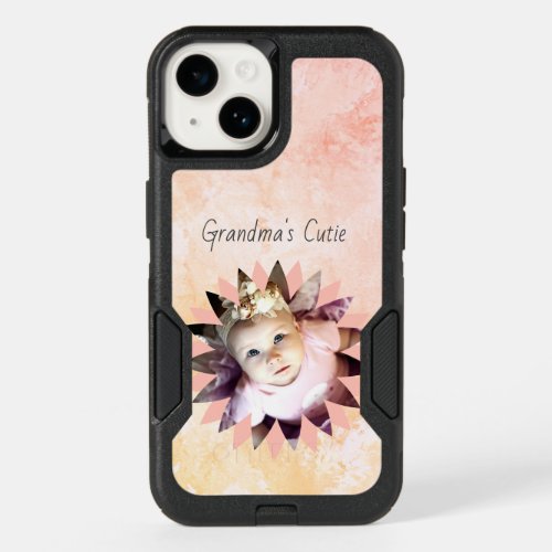 Custom Flower Shape Photo Pastel Watercolor OtterBox iPhone 14 Case