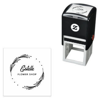 Custom Flower Shop & Business Name Self-inking Stamp