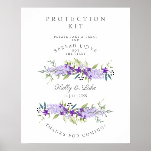 Custom Flower Wedding Garland Protection Kit Poster