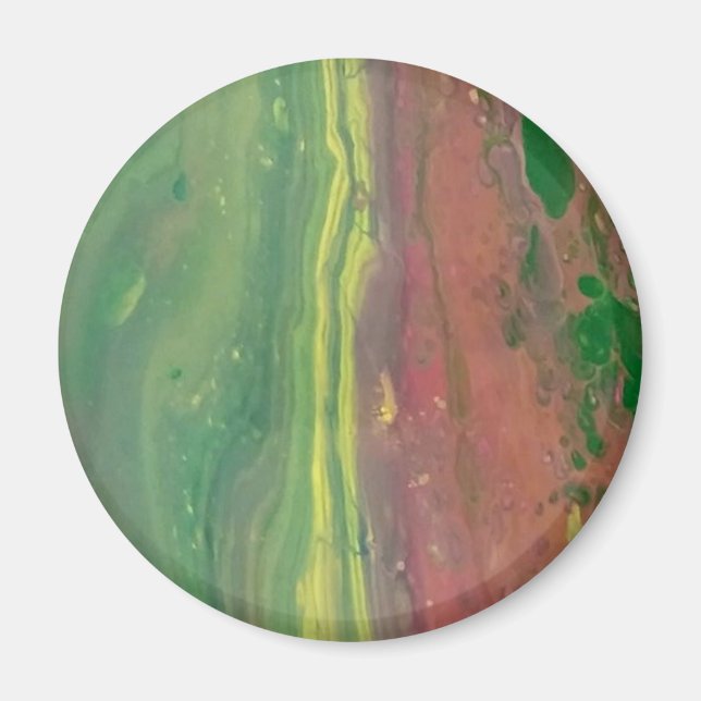 Custom Fluid Art Magnet (Front)