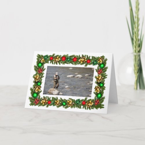 Custom Fly Fishing Fishmas Christmas Card