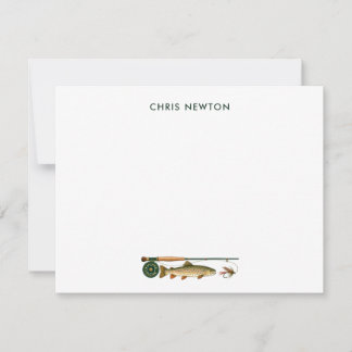 Custom Fly Fishing Note Card