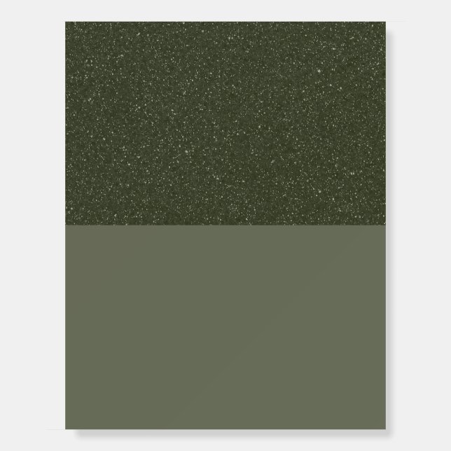 Custom Foam Board with Moss Green Texture Top (Front)