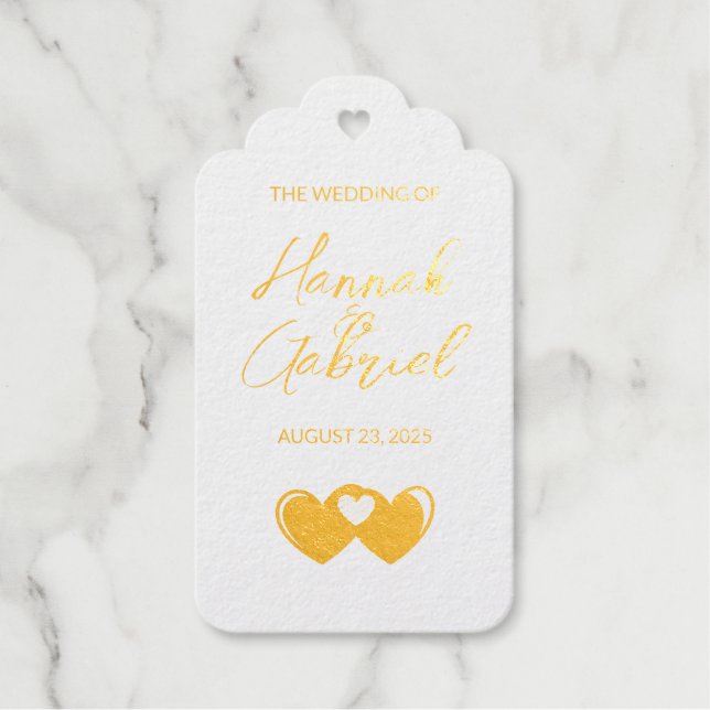 Custom Foil Favor Tags (Front)