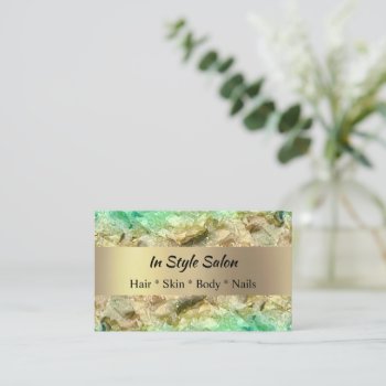 Custom Foil Gold Look Professional Business Cards by Gigglesandgrins at Zazzle